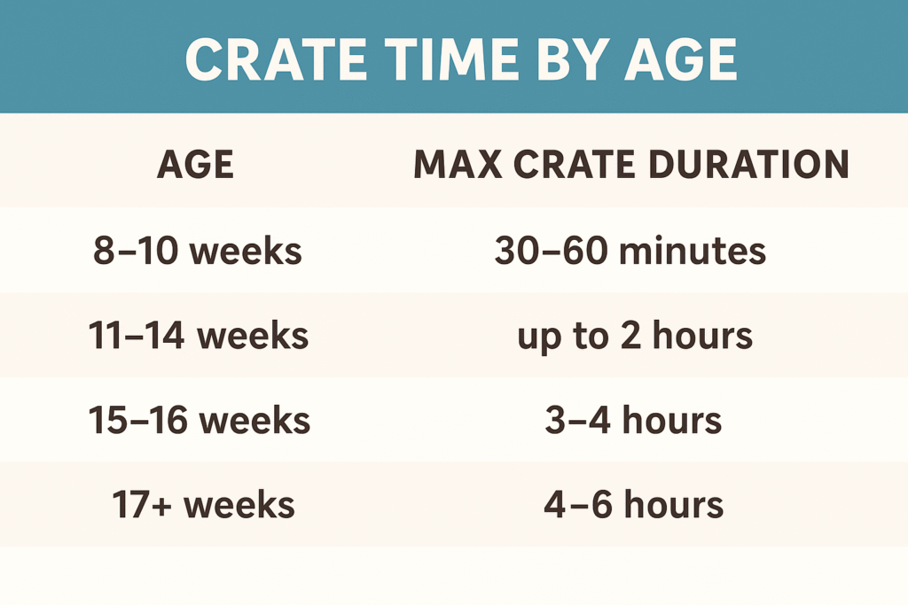 crate training schedule
